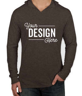 Next Level Tri-Blend Hooded Long Sleeve T-shirt