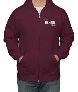 Canada - Gildan Midweight Zip Hoodie - Color: Maroon
