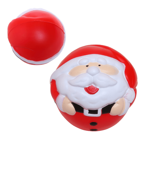 Holiday Christmas Santa Shape Stress Ball in RED