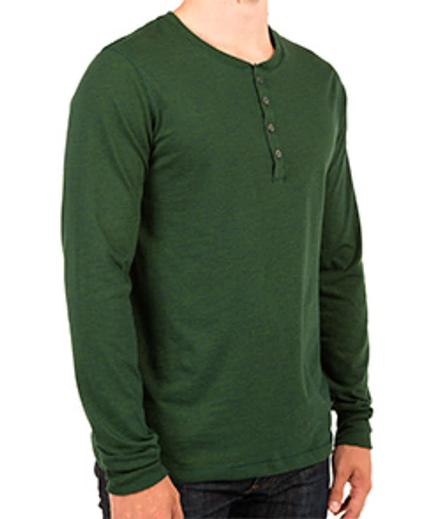 District 50/50 Long Sleeve Henley
