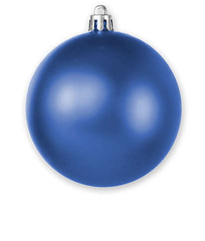 Shatterproof Ball Ornament - Matte Blue