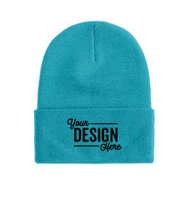 Port & Company Cuff Beanie - Color: Neon Blue
