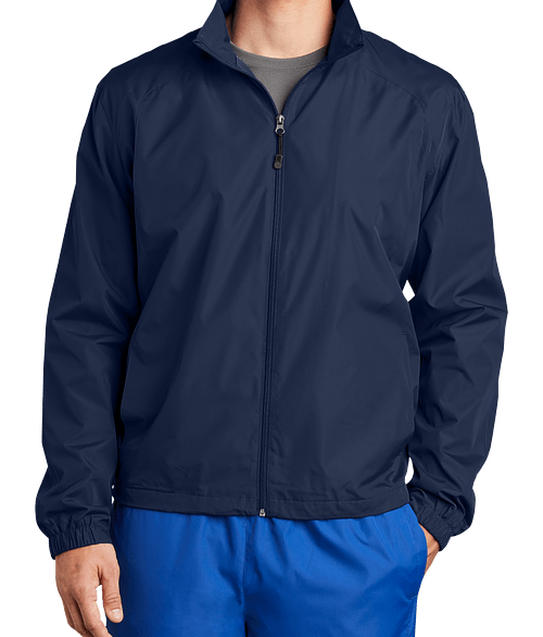 Sport-Tek Full Zip Windbreaker Jacket in True Navy