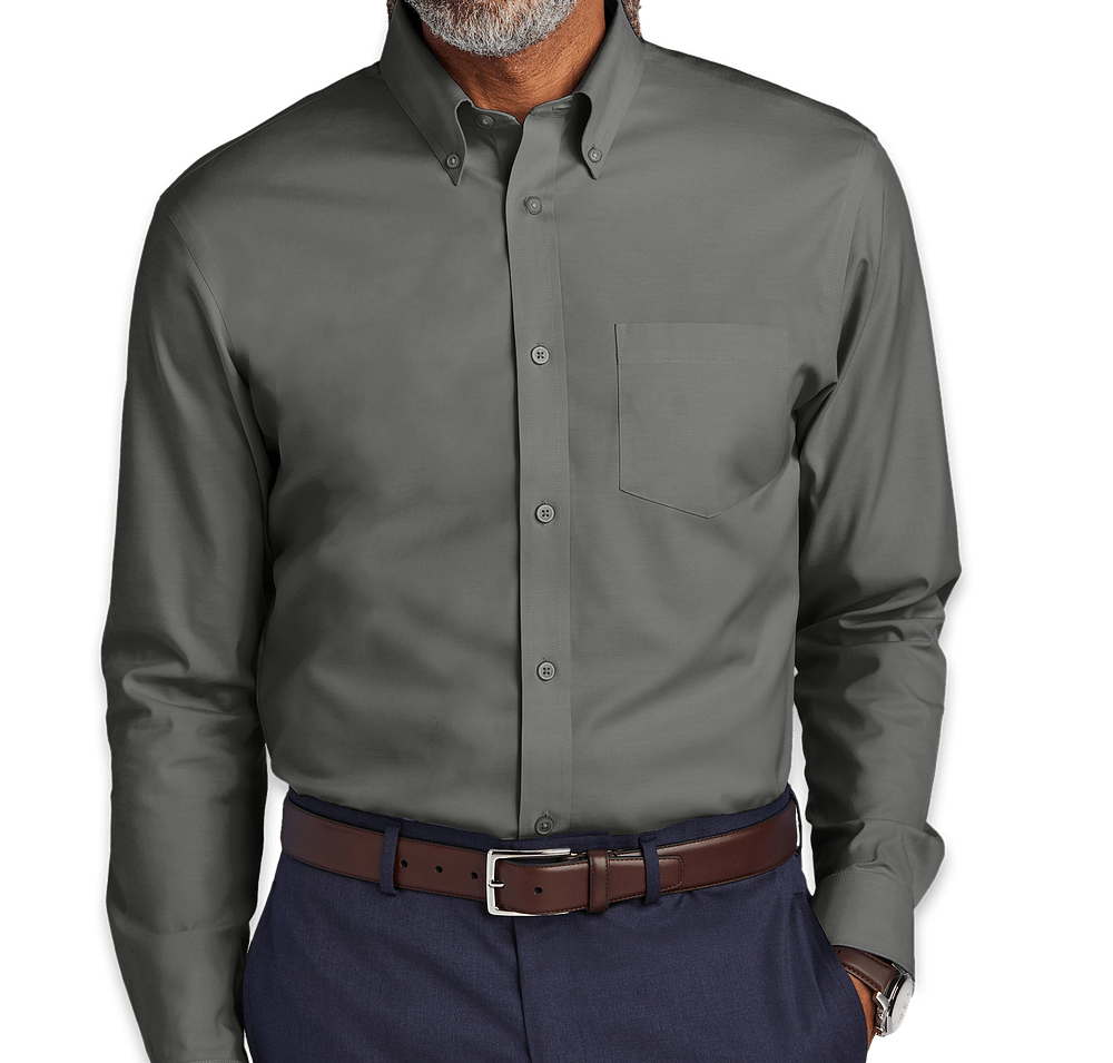 Brooks Brothers Wrinkle-Free Stretch Pinpoint Dress Shirt-default
