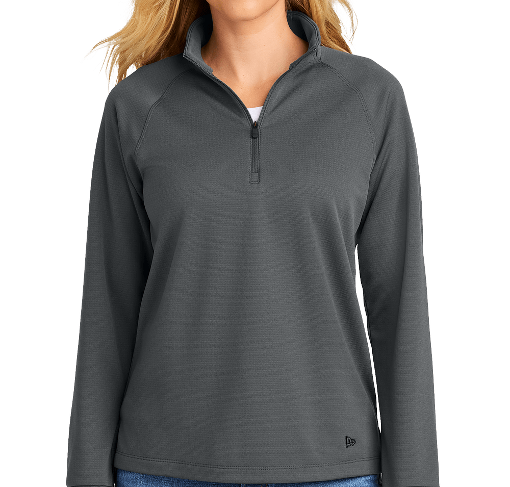 New Era Women's Stand Out Recycled Quarter Zip Sweatshirt - Embroidered-default