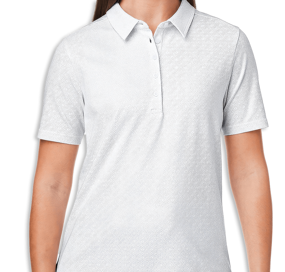Devon & Jones Women's Crownlux Geo Performance Polo - Embroidered-default