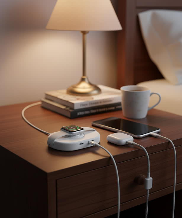 Charging Hub With Wireless Watch Dock