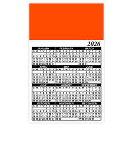 Full Color Calendar Magnet - .019"