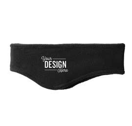 Port & Company Stretch Fleece Headband - Color: Black
