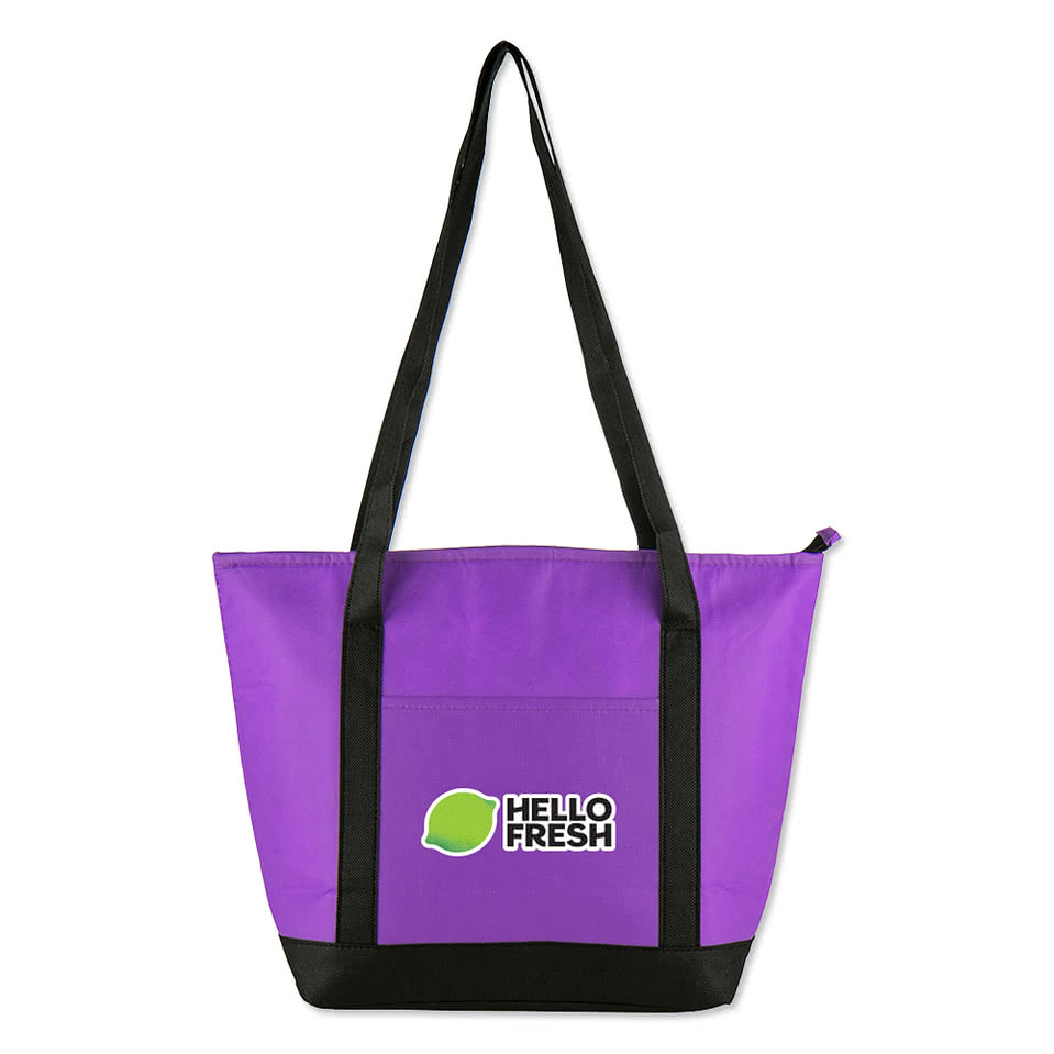 Newport Zippered 12 Can Cooler Tote Bag