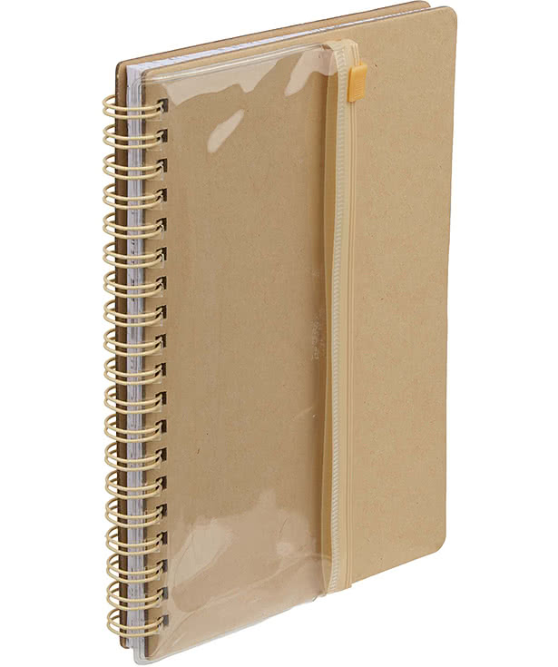 Mix Doodle FSC Hard Cover Spiral Notebook with Markers