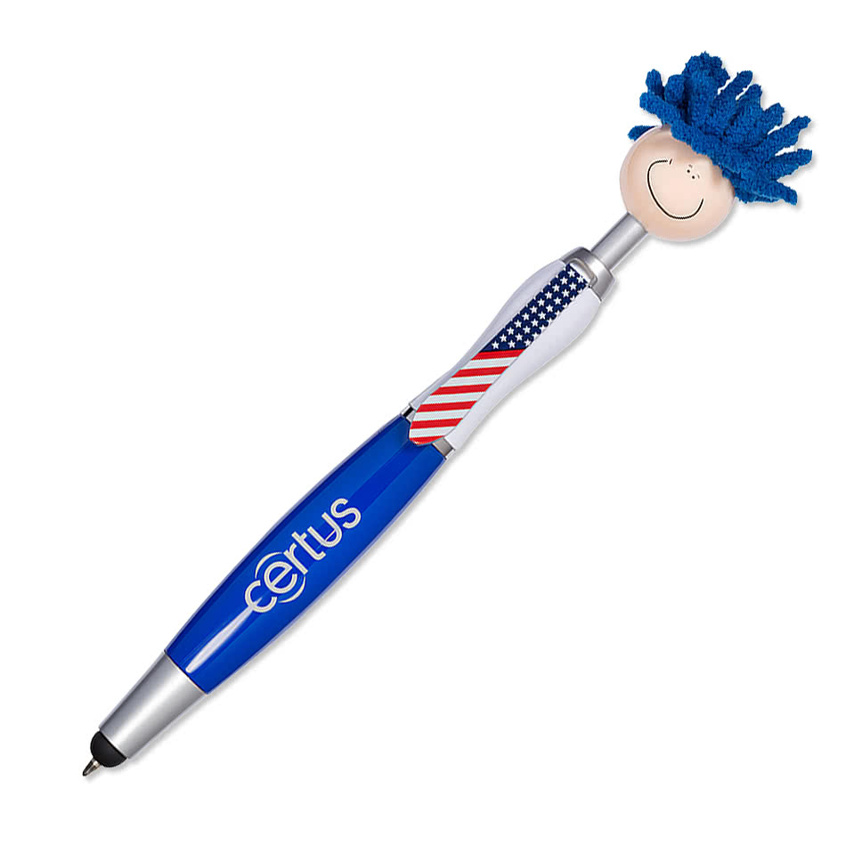MopToppers Patriotic Ballpoint Stylus Pen (black ink)