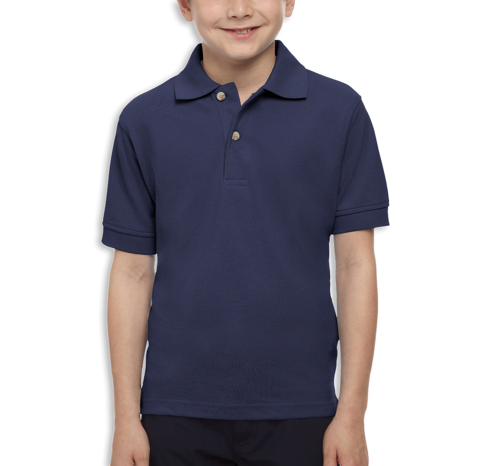 Blue Generation Youth Superblend Easy-Care Pique Polo - Embroidered-default