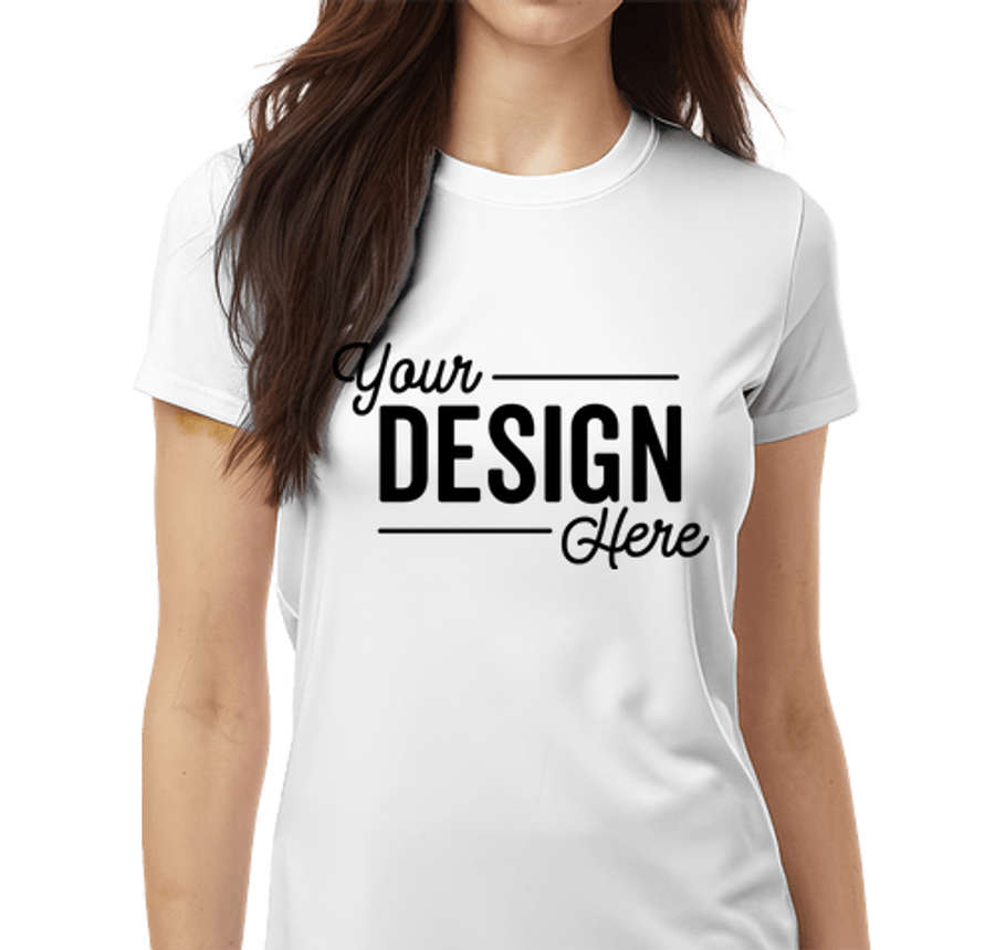 AllPro Women's Interlock UPF 50 Performance Shirt in White