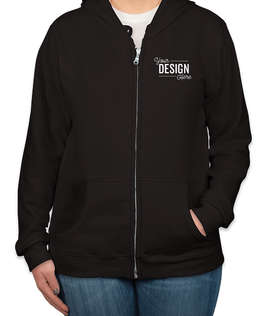Canada - Gildan Women's Zip Hoodie - Color: Black