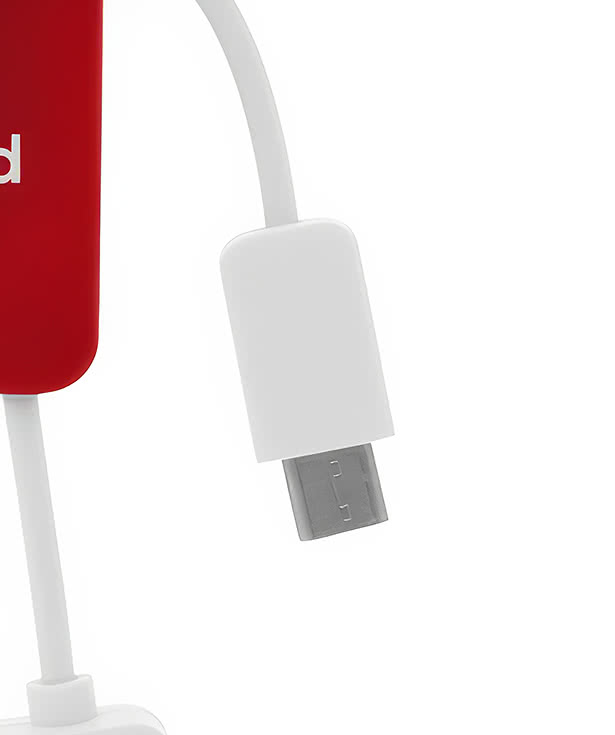 Techmate 3-in-1 Charging Cable and USB Hub 2.0