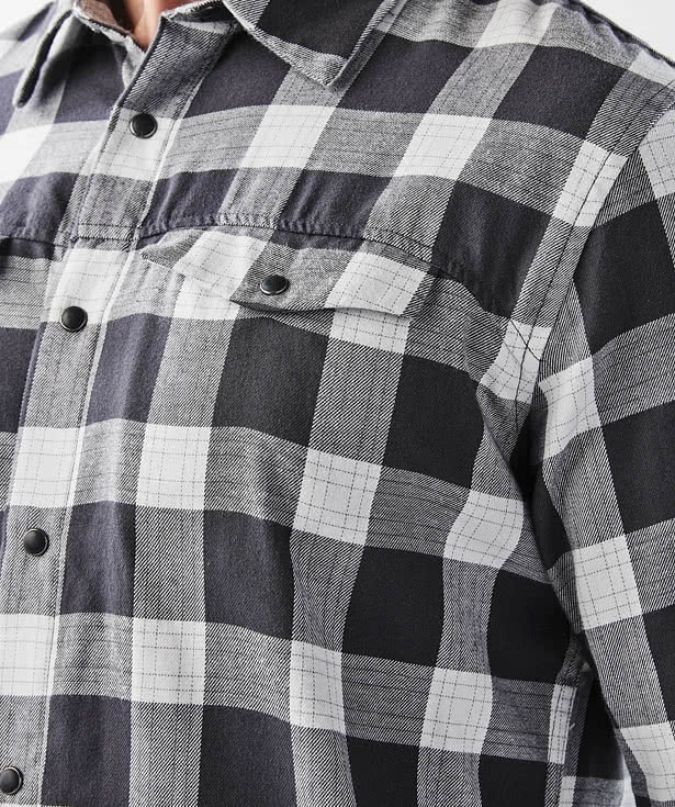 Stormtech Logan Snap Front Plaid Long Sleeve Shirt