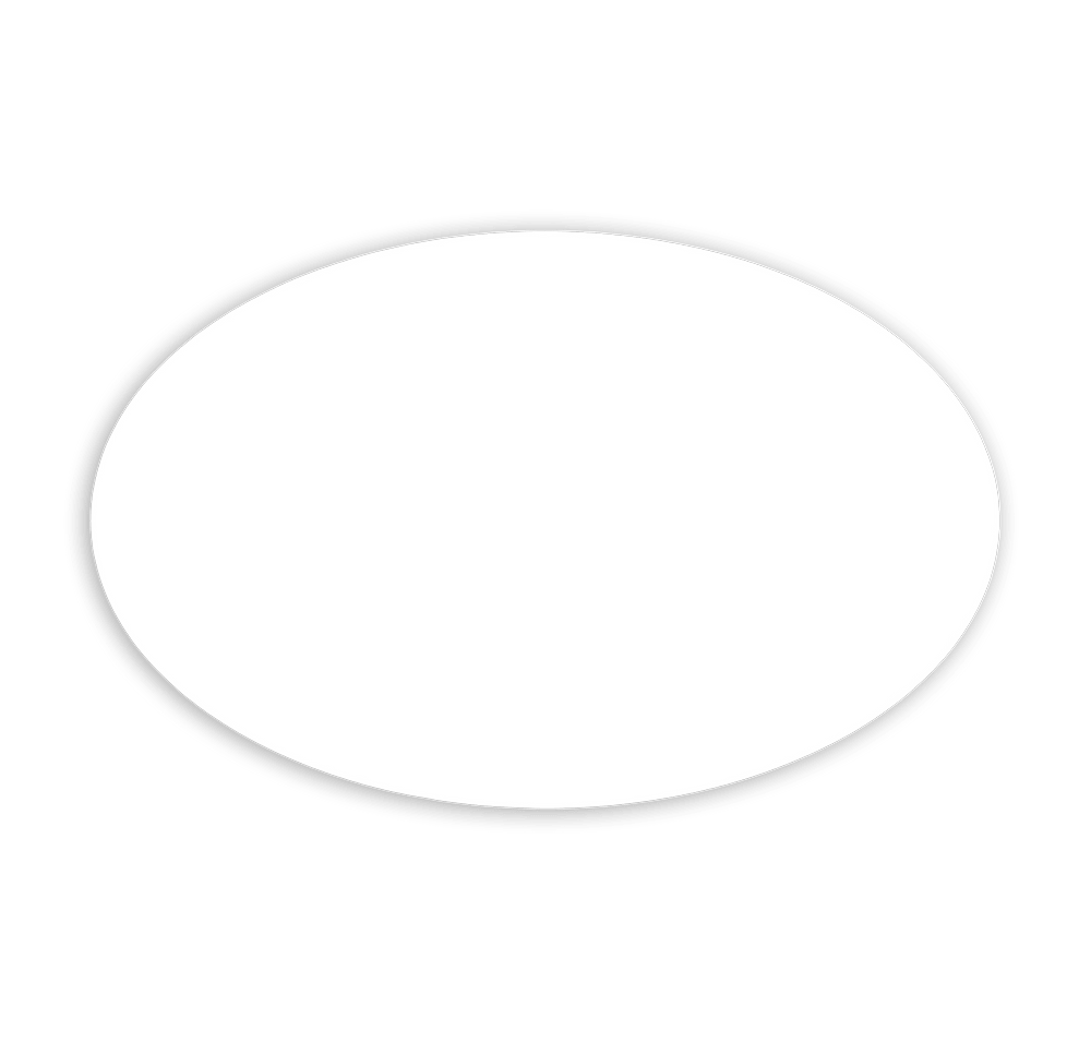 Full Color Re-Stick-It 3.5 in. x 5.5 in. Oval Reusable Decal-default