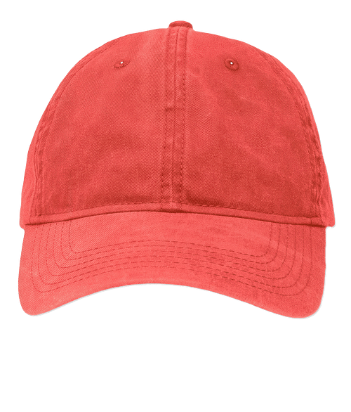 Sportsman Cotton Canvas Six Panel Baseball Hat in Pigment Red