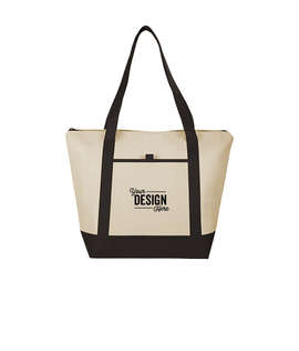 Lighthouse 24 Can Non-Woven Cooler Tote - Color: Black
