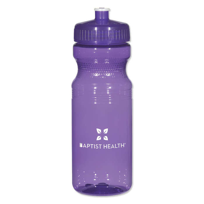 Full Color 24 oz. Poly Clear Fitness Water Bottle (Case of 100)