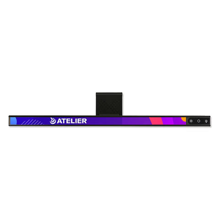 Full Color Screen Saber Computer Monitor Light Bar in Black