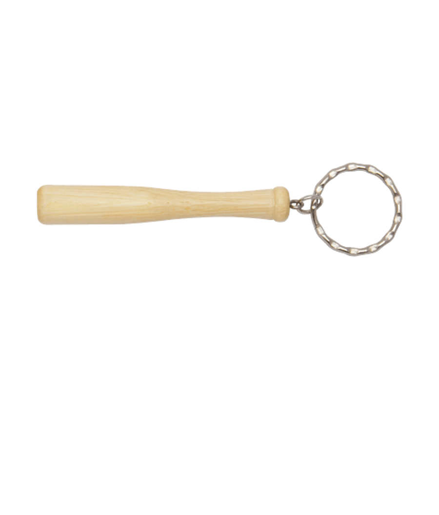 Baseball Bat Keychain in Natural