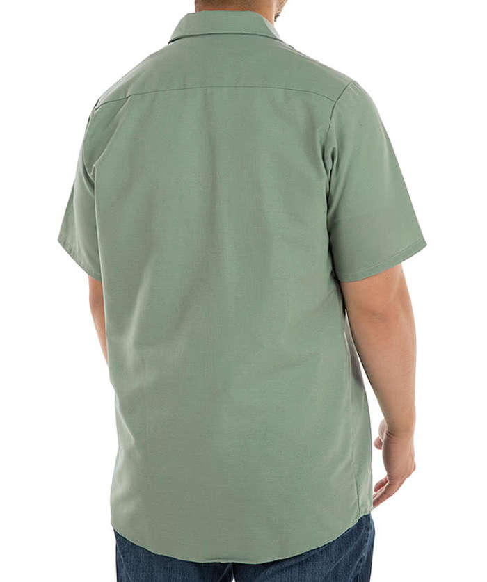 NWT Dickies men's medium 1574 short sleeve button up Lincoln green