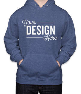 Jerzees Nublend 50/50 Pullover Hoodie - Color: Vintage Heather Blue
