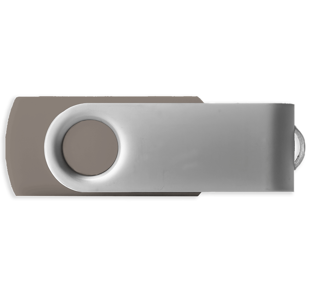 Full Color Silver Swivel 3.0 USB Flash Drive 8GB-default