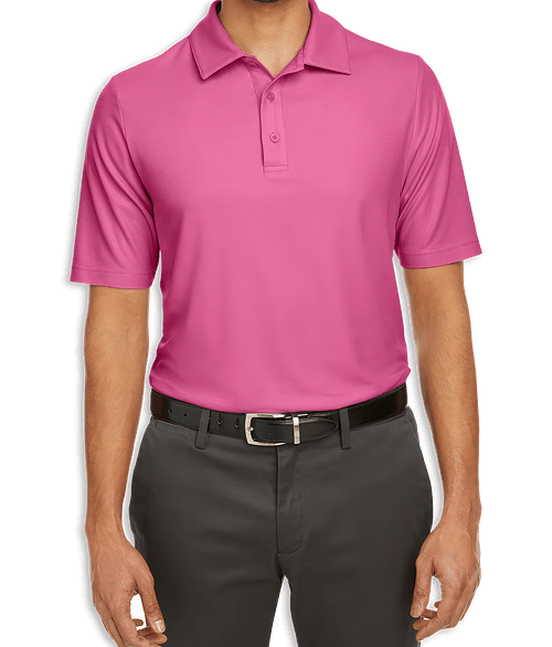 Core 365 Fusion ChromaSoft Performance Pique Polo - Printed in Charity Pink
