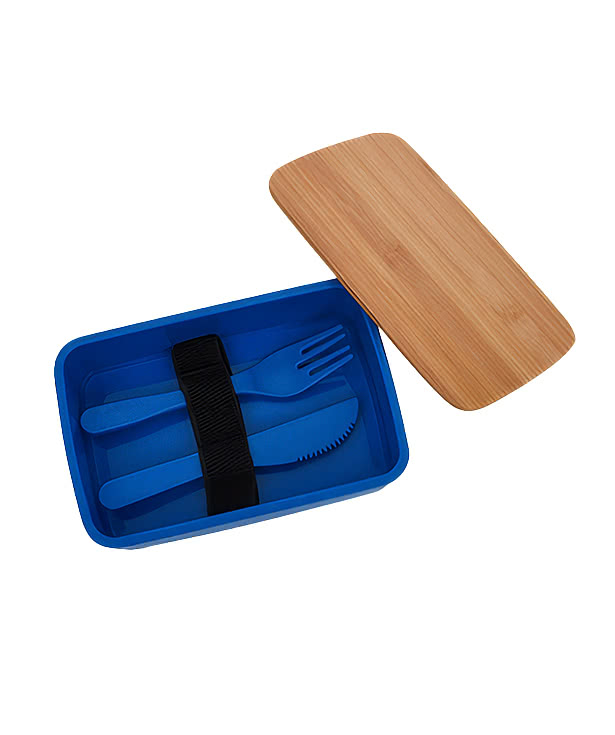 Laser Engraved Harvest Lunch Set with Bamboo Lid