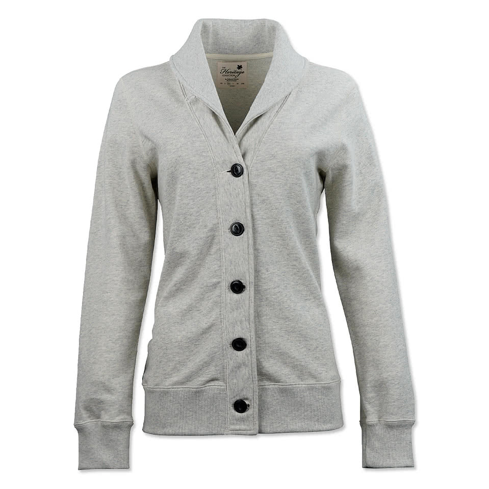 Redwood Classics Women's Lawren French Terry Button-Front Cardigan