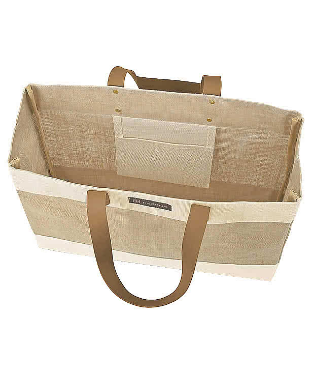 KEEPME Market Large Jute Tote Bag