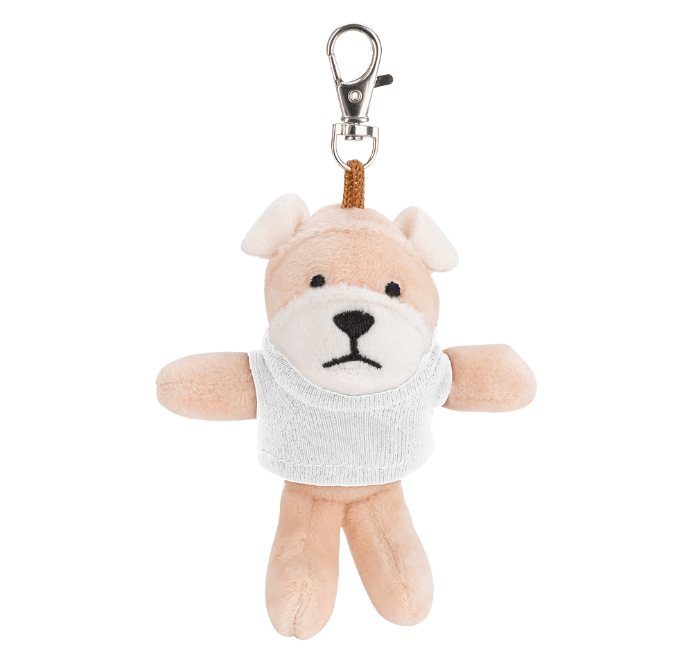 Full Color Wild Bunch 4" Bulldog Plush Animal Keychain-default