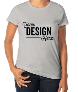 Gildan Women's Lightweight Jersey T-shirt - Color: Storm Grey
