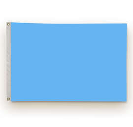 Full Color 2' x 3' Double Sided Nylon Flag - Color: Columbia Blue