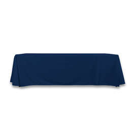 Full Color 8' LazerLine Throw Tablecloth - Color: Navy