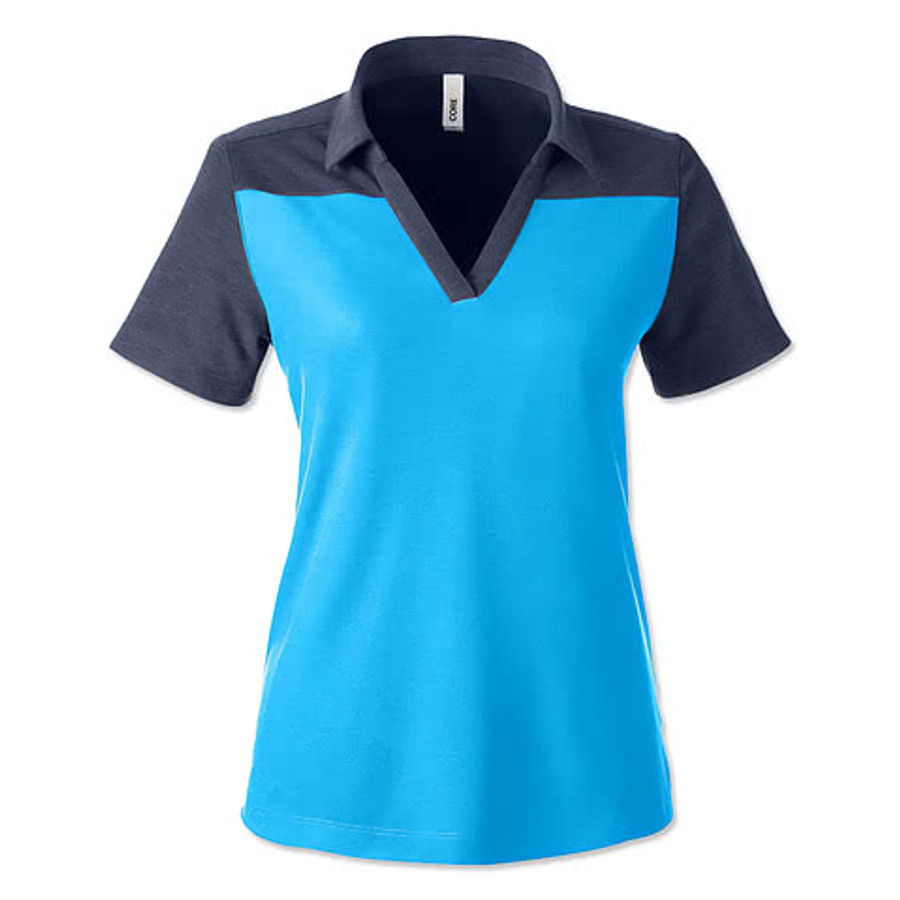 CORE365 Women's Fusion ChromaSoft Colorblock Performance Polo