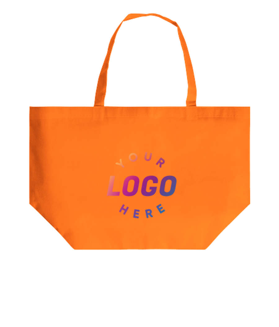 YaYa Non-Woven Shopper Tote Bag in Orange