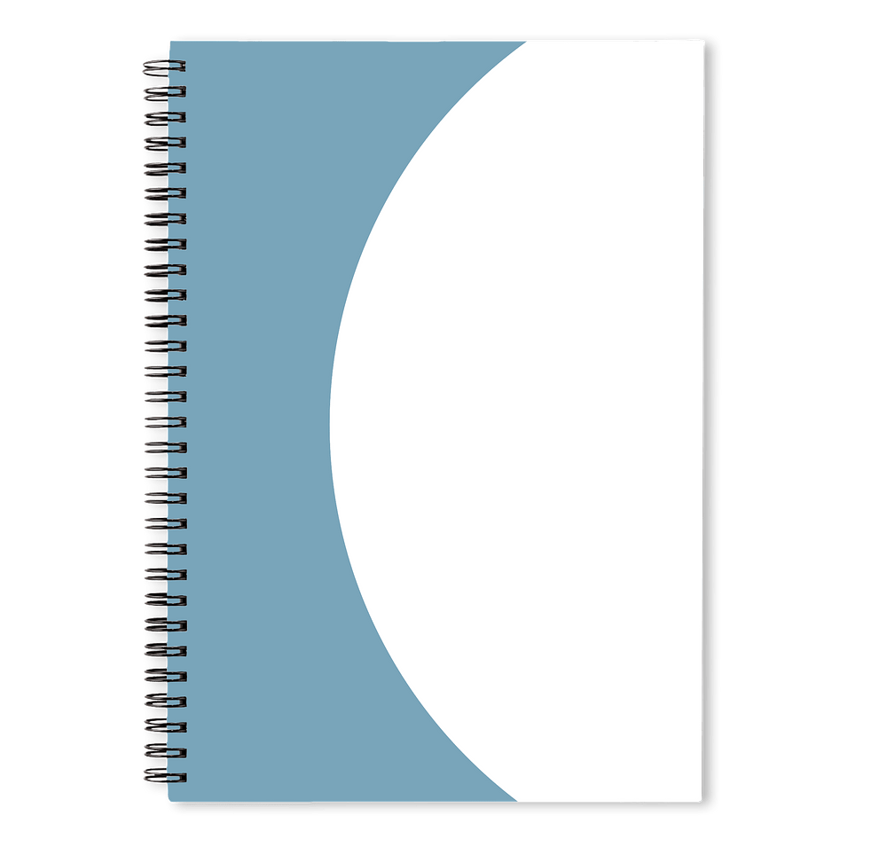 Curve JournalBooks ® Spiral Notebook-default