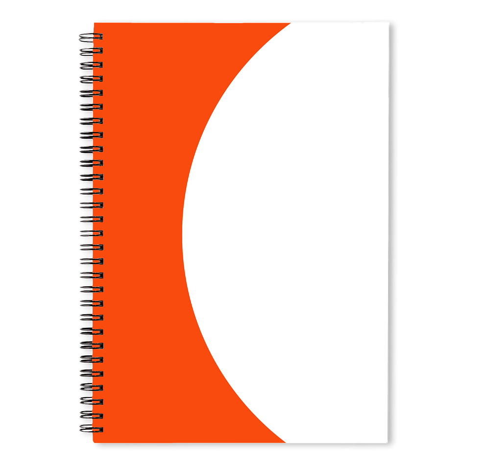 Curve JournalBooks ® Spiral Notebook-default