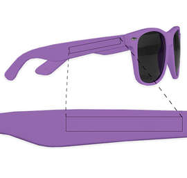 Matte Malibu Sunglasses - Color: Purple