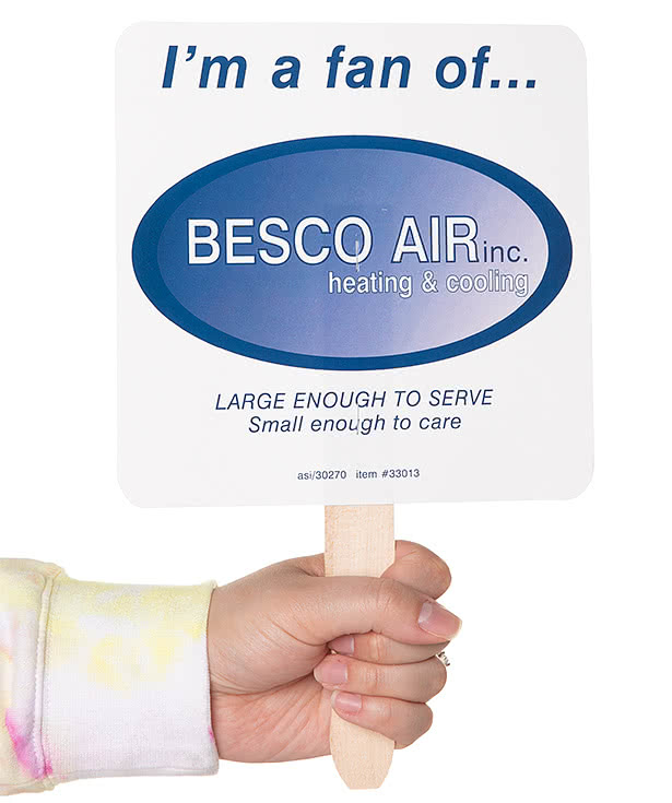Full Color Square Hand Fan