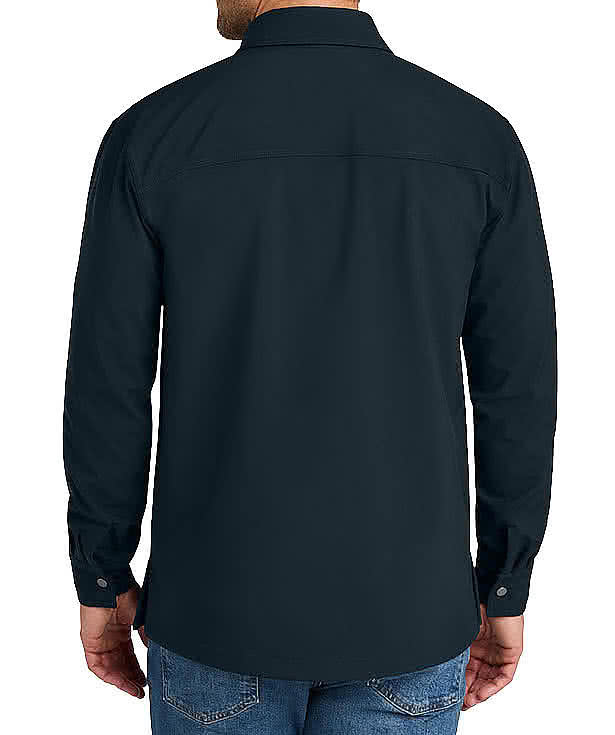 Cornerstone Fleece Soft Shell Snap Shirt Jacket - Printed
