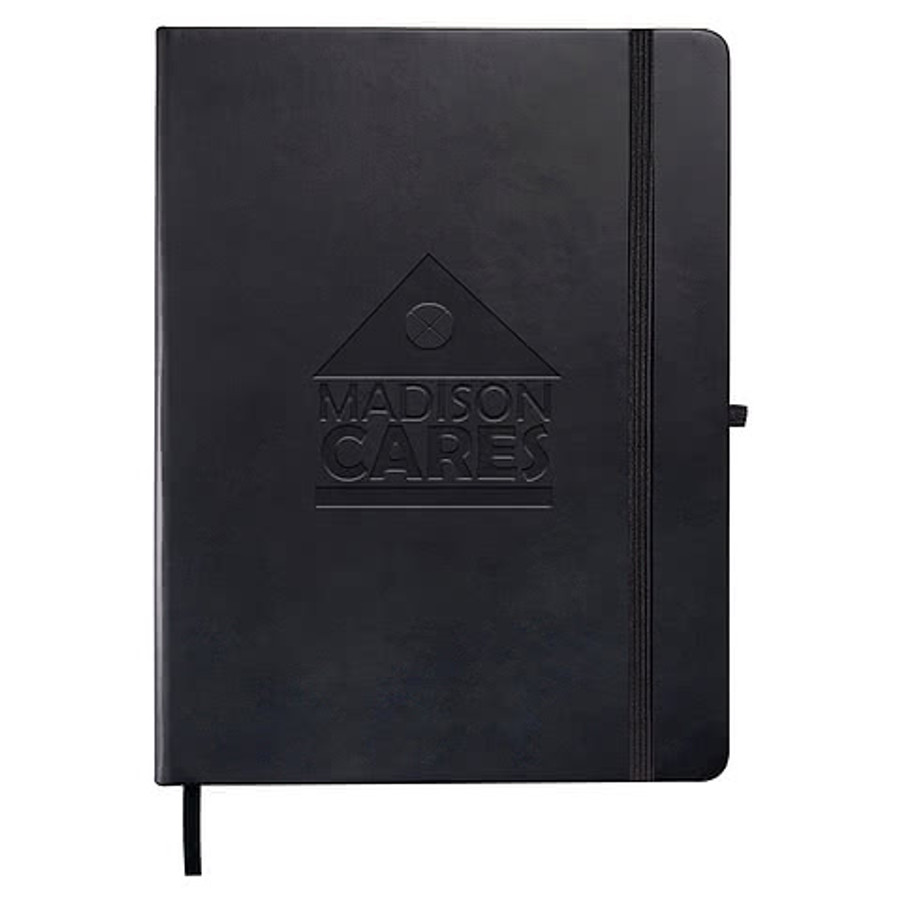Debossed Leeman Tuscany Large Hard Cover Notebook