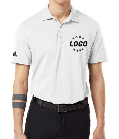 Adidas Ultimate Recycled UPF 50 Performance Polo - White