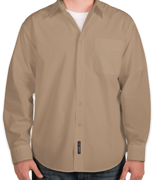 Port Authority Tall Long Sleeve Easy Care Shirt in Stone