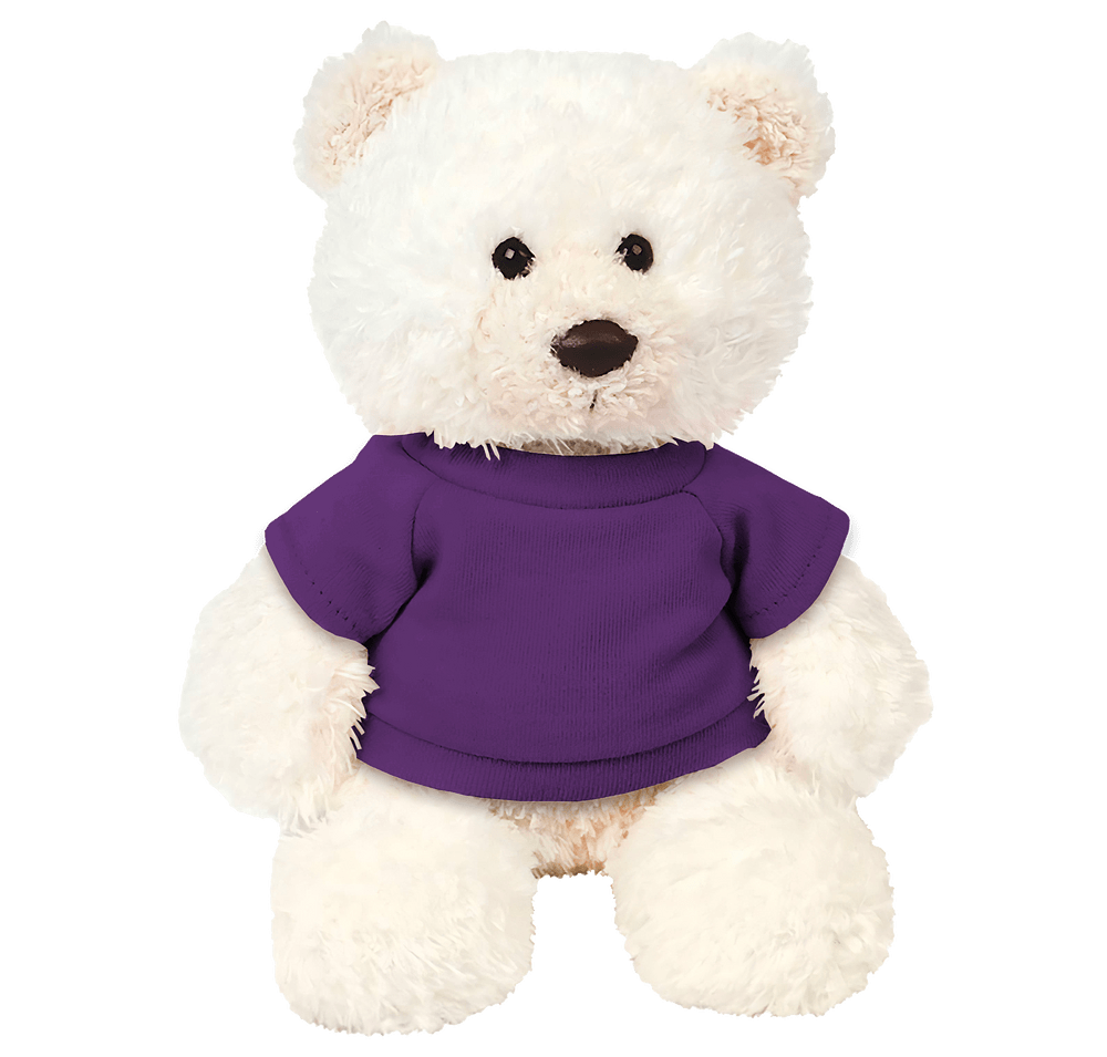 6" White Baxter Bear Plush Animal-default