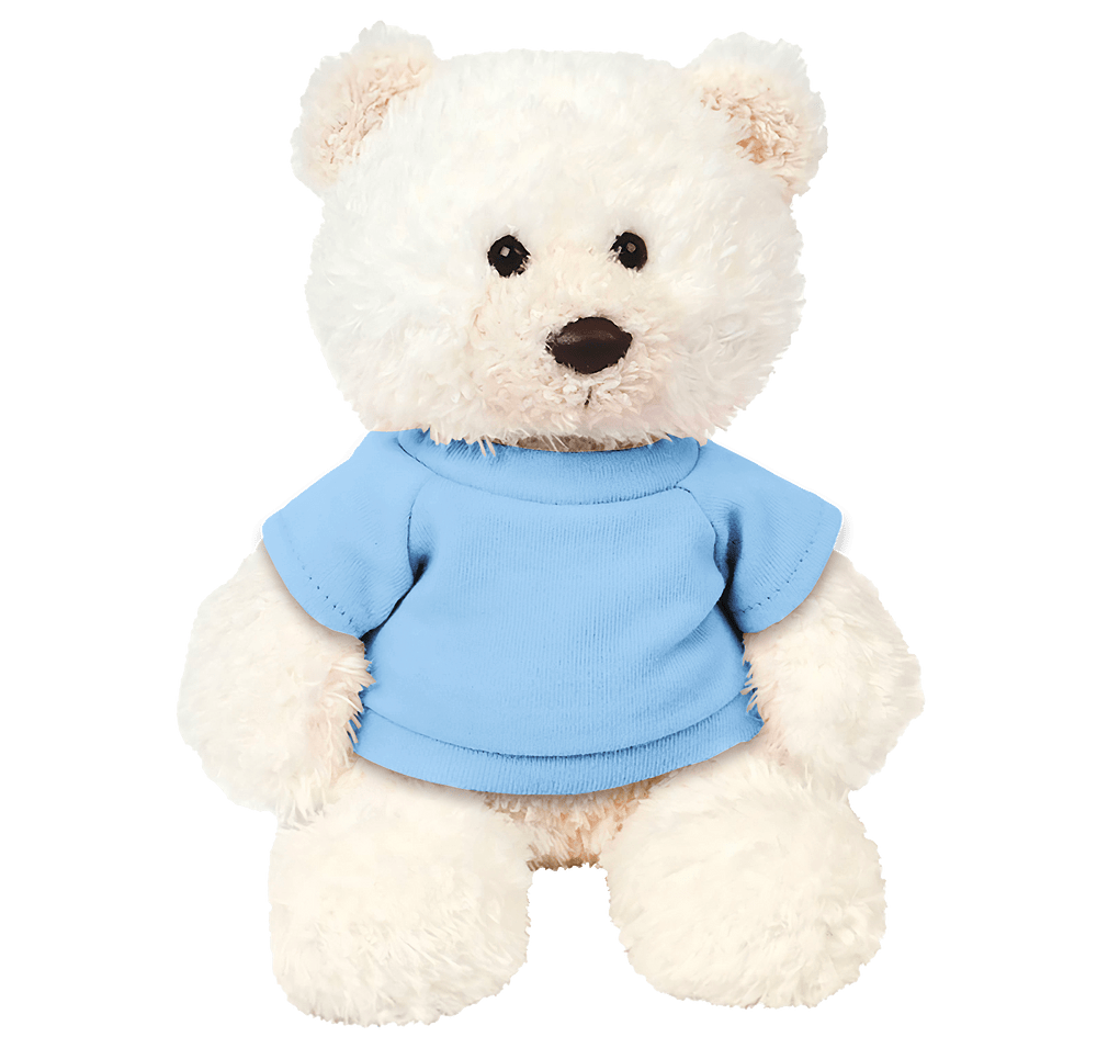 6" White Baxter Bear Plush Animal-default